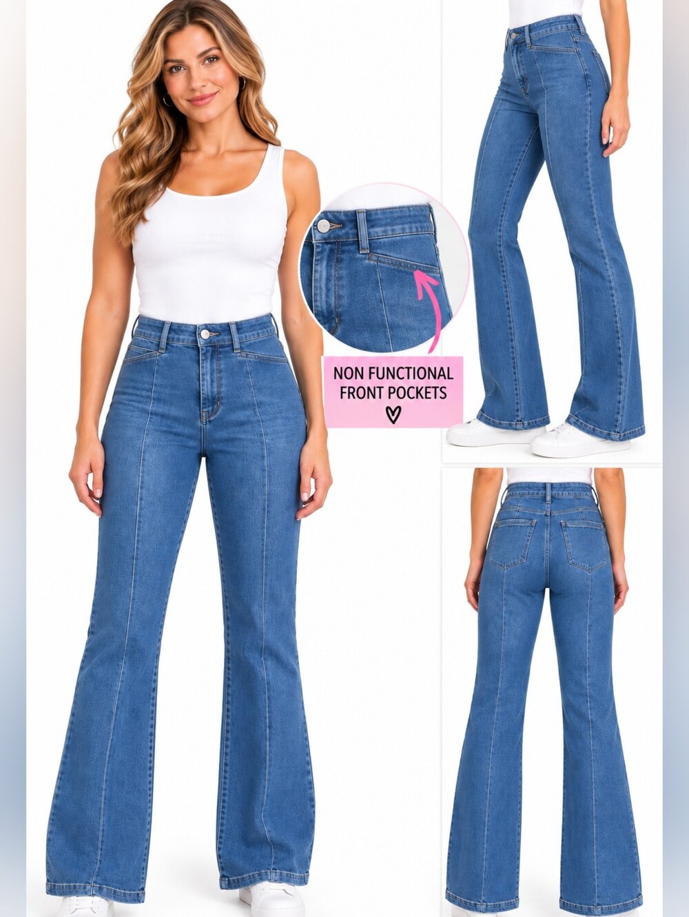 Harper Heritage Women’s High Rise Boot Cut Jeans Sz 26